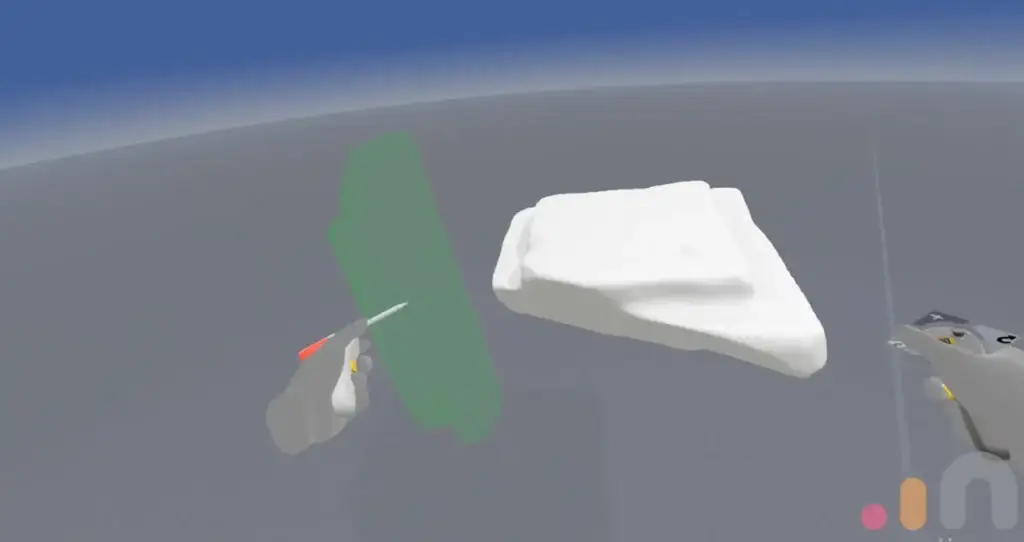 Sculpting clay rock in Medium VR