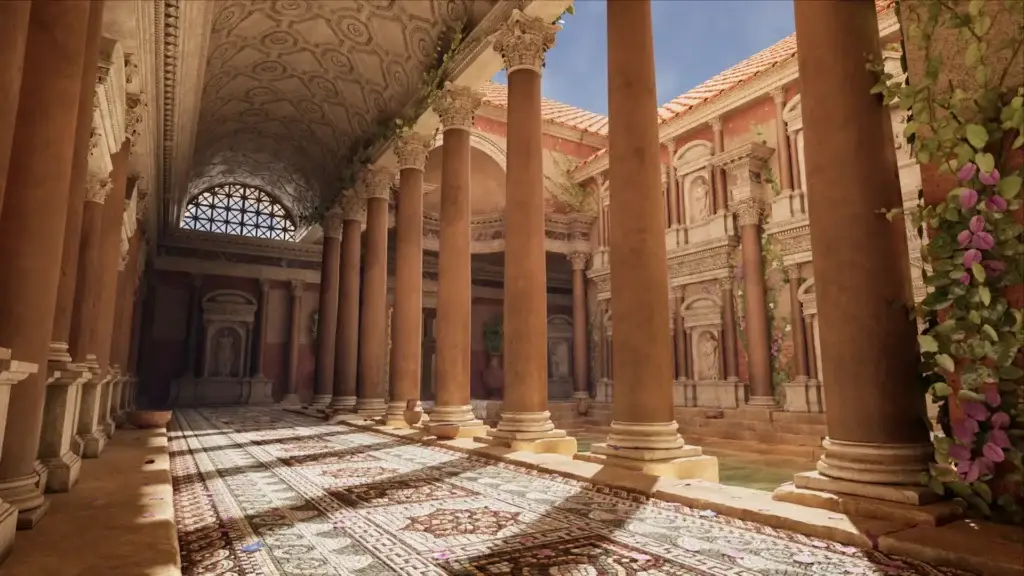 Unreal Engine Temple Alternative Rendered Shot