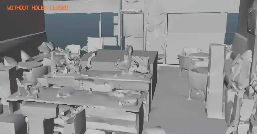 Initial Room Scanning with Geometry Issues